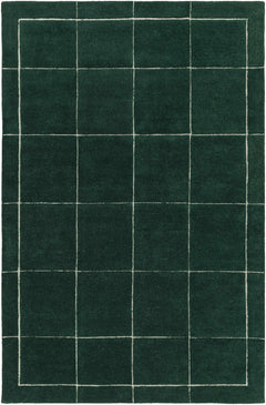 Siarl Green Checkered Area Rug - Ornate Home
