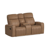 Side Kick Simba Saddle Loveseat with Console, Cupholders and White LED Light - Ornate Home