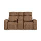 Side Kick Simba Saddle Loveseat with Console, Cupholders and White LED Light - Ornate Home