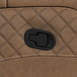 Side Kick Simba Saddle Loveseat with Console, Cupholders and White LED Light - Ornate Home