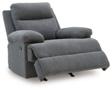 Side-Swipe Charcoal Rocker Recliner (Online Special Price) - Ornate Home