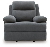 Side-Swipe Charcoal Rocker Recliner (Online Special Price) - Ornate Home