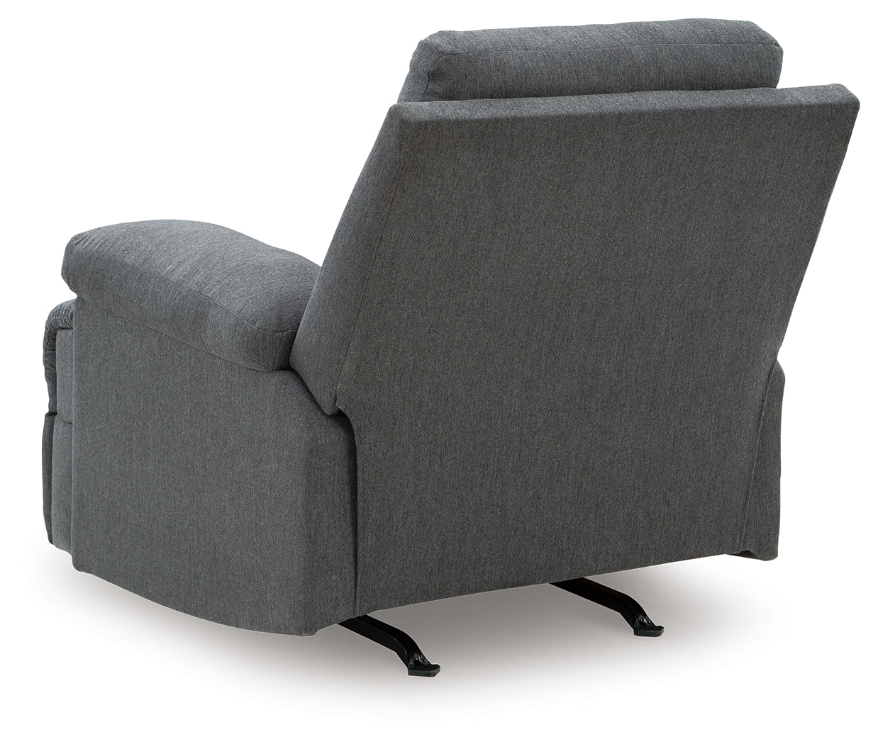Side-Swipe Charcoal Rocker Recliner (Online Special Price) - Ornate Home