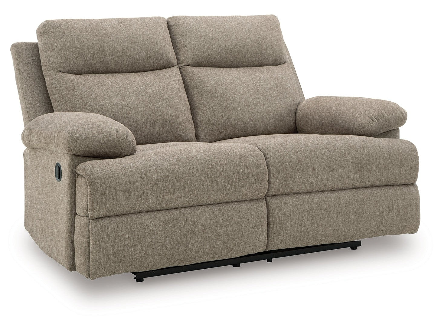 Side-Swipe Mocha Reclining Loveseat (Online Special Price) - Ornate Home