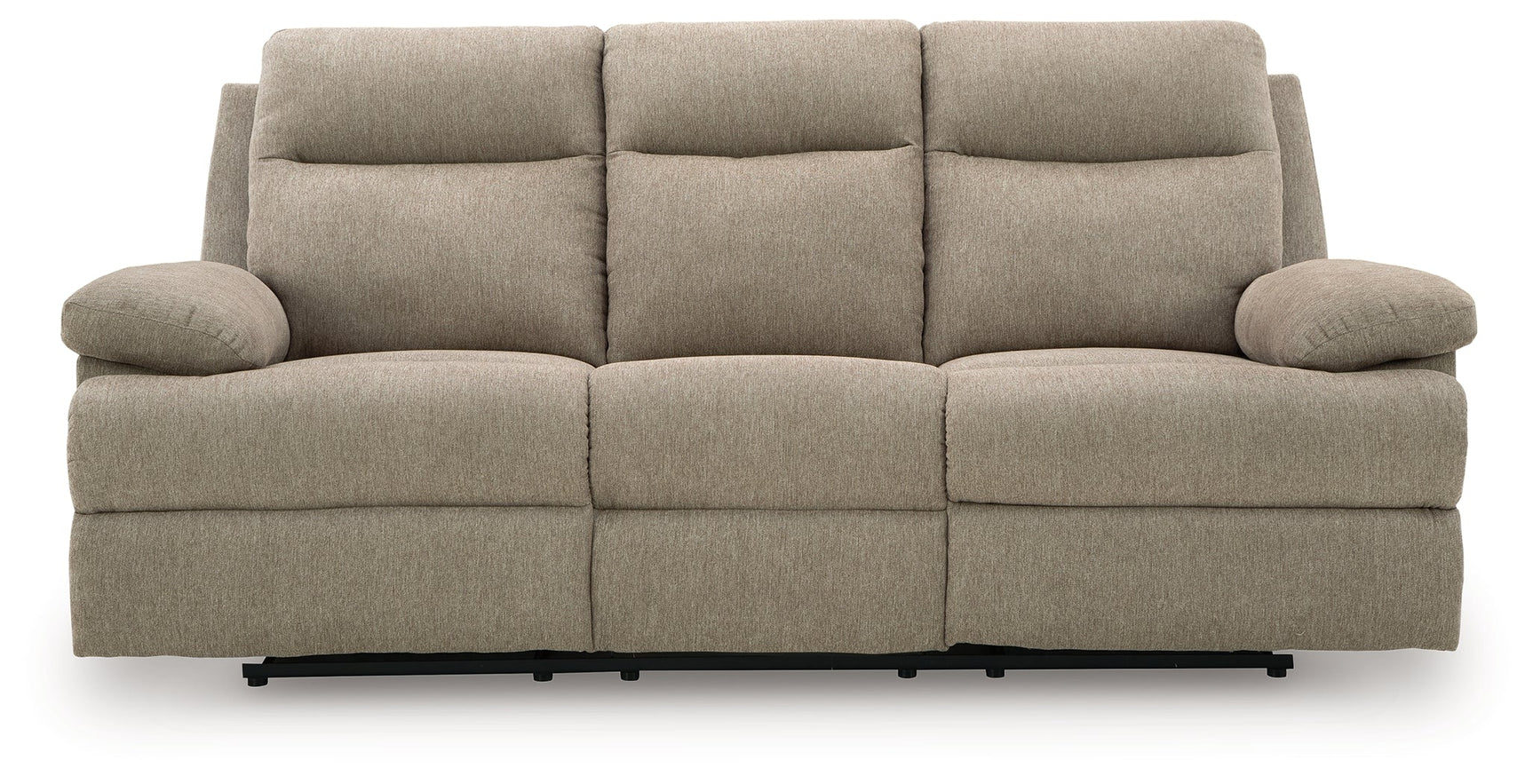 Side-Swipe Mocha Reclining Sofa and Loveseat (Online Special Price) - Ornate Home