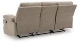 Side-Swipe Mocha Reclining Sofa and Loveseat (Online Special Price) - Ornate Home