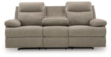 Side-Swipe Mocha Reclining Sofa and Loveseat - Ornate Home