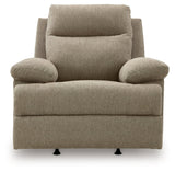 Side-Swipe Mocha Rocker Recliner (Online Special Price) - Ornate Home