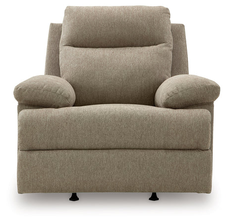Side-Swipe Mocha Rocker Recliner - Ornate Home