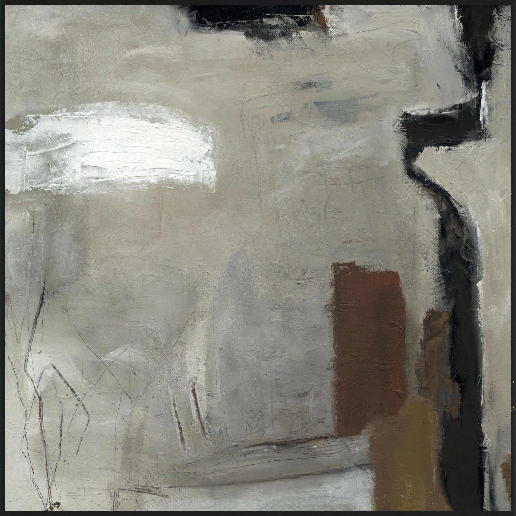 Sidewalk Gray Painting Art by Buddy Whitlock - Ornate Home