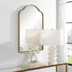 Sidney Brass Arch Mirror - Ornate Home