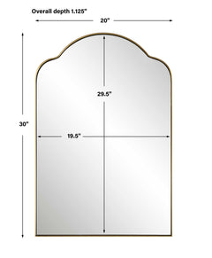 Sidney Brass Arch Mirror - Ornate Home