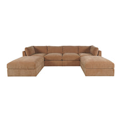 Sidney Brick Ottoman w/ Performance Fabric - Ornate Home