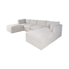 Sidney Mica Ottoman w/ Performance Fabric - Ornate Home