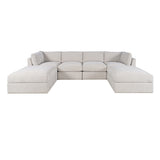 Sidney Mica Ottoman w/ Performance Fabric - Ornate Home