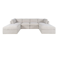 Sidney Mica Ottoman w/ Performance Fabric - Ornate Home