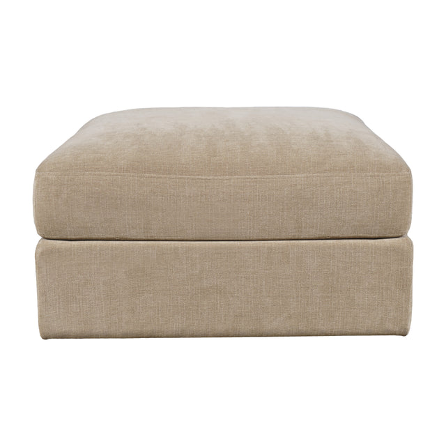 Sidney Sandstone Ottoman w/ Performance Fabric - Ornate Home