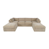 Sidney Sandstone Ottoman w/ Performance Fabric - Ornate Home