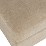 Sidney Sandstone Ottoman w/ Performance Fabric - Ornate Home
