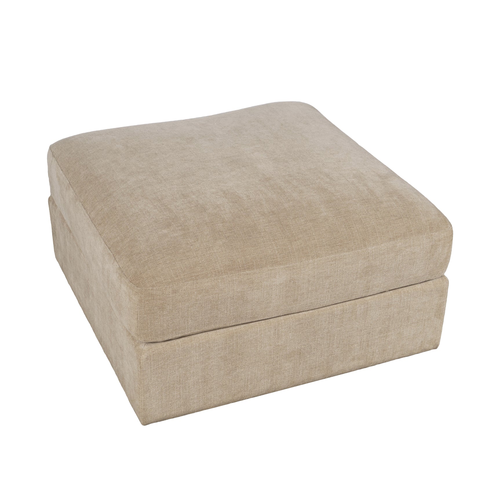 Sidney Sandstone Ottoman w/ Performance Fabric - Ornate Home