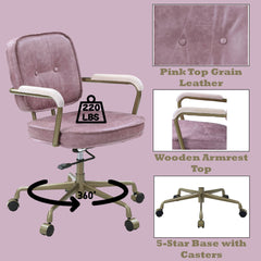 Siecross Pink Office Chair - Ornate Home