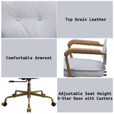 Siecross Vintage White Office Chair - Ornate Home