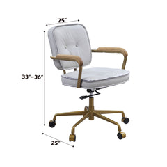 Siecross Vintage White Office Chair - Ornate Home