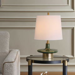 Sieler Glossy Green Table Lamp - Ornate Home