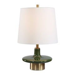 Sieler Glossy Green Table Lamp - Ornate Home