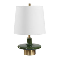 Sieler Glossy Green Table Lamp - Ornate Home