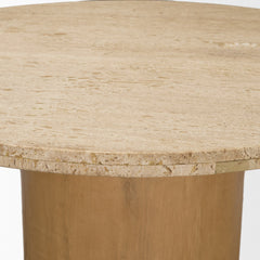 Siena Brown 42" Round Pedestal Dining Table - Ornate Home