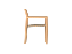 Siena Teak Taupe Beige Outdoor Woven Stacking Armchair (Set of 4) - Ornate Home