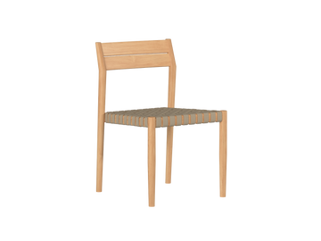 Siena Teak Taupe Beige Outdoor Woven Stacking Chair (Set of 2) - Ornate Home