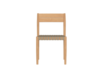 Siena Teak Taupe Beige Outdoor Woven Stacking Chair (Set of 2) - Ornate Home