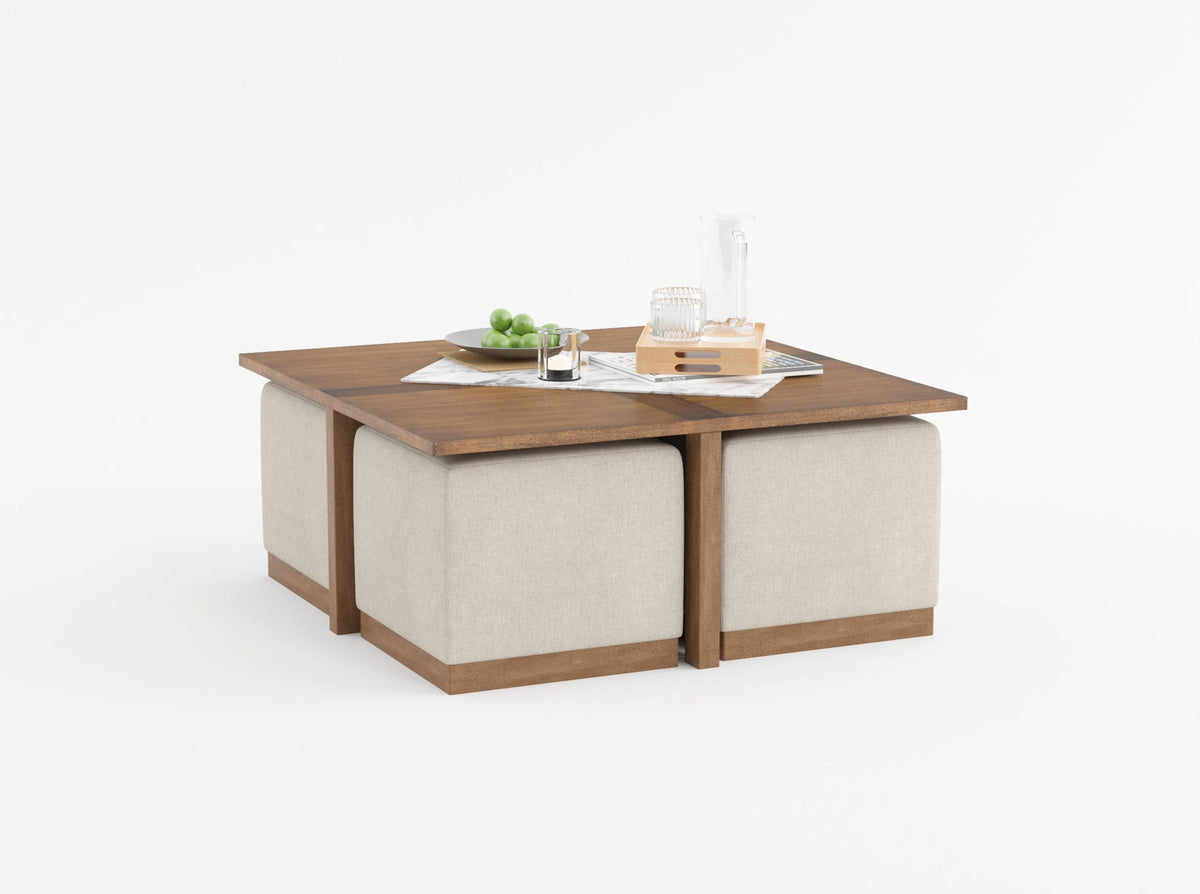 Sienna Brown Cocktail Table - Ornate Home