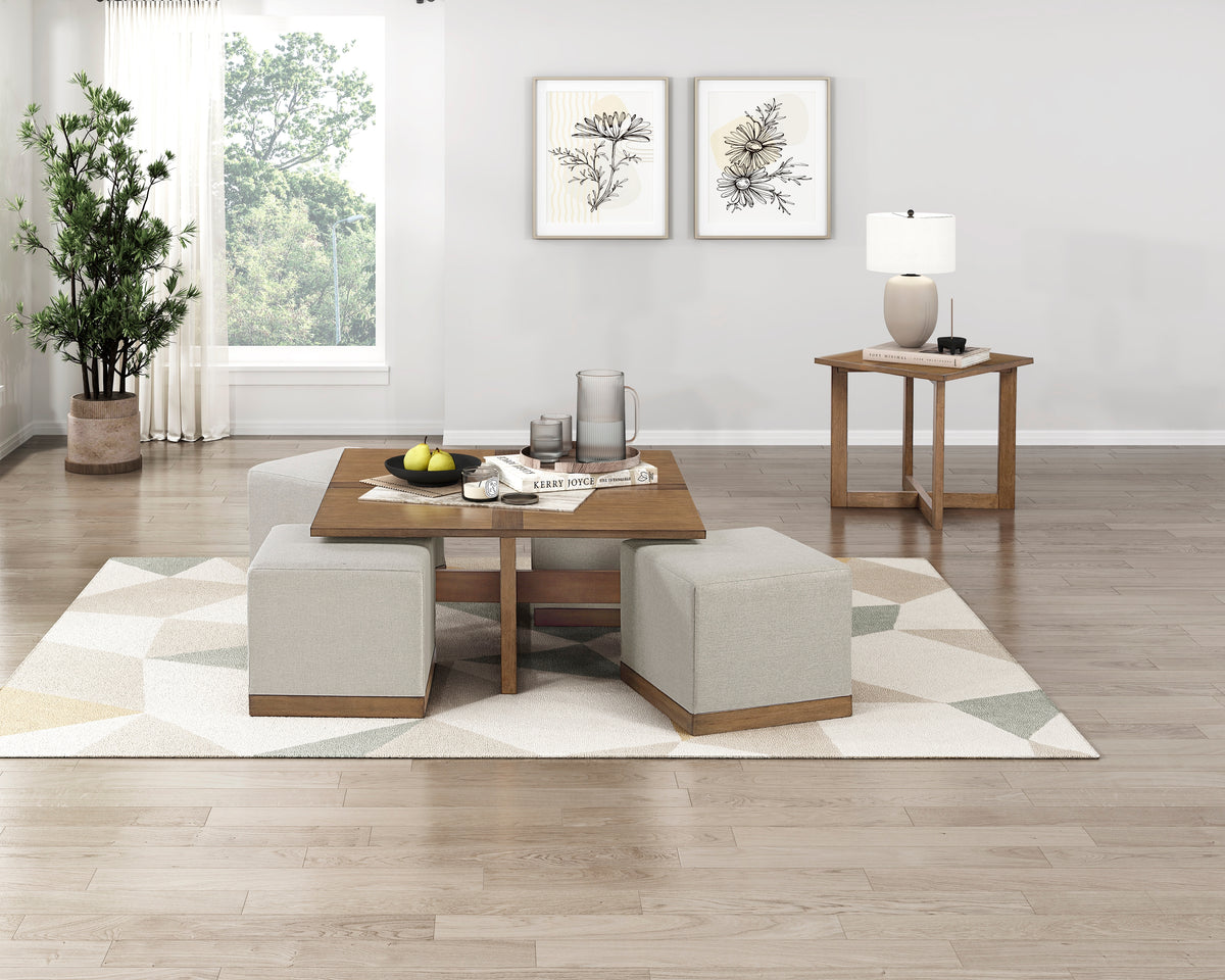 Sienna Brown End Table - Ornate Home