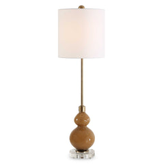 Sienna Caramel Glass Buffet Lamp - Ornate Home