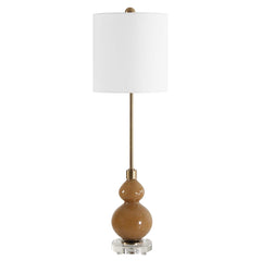 Sienna Caramel Glass Buffet Lamp - Ornate Home