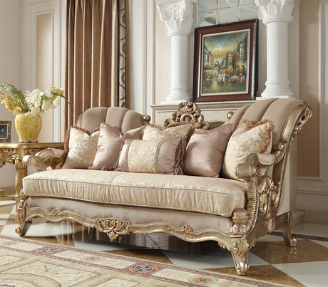 Sienna Champagne 3pc Living Room Set  / HD-2663 - Ornate Home