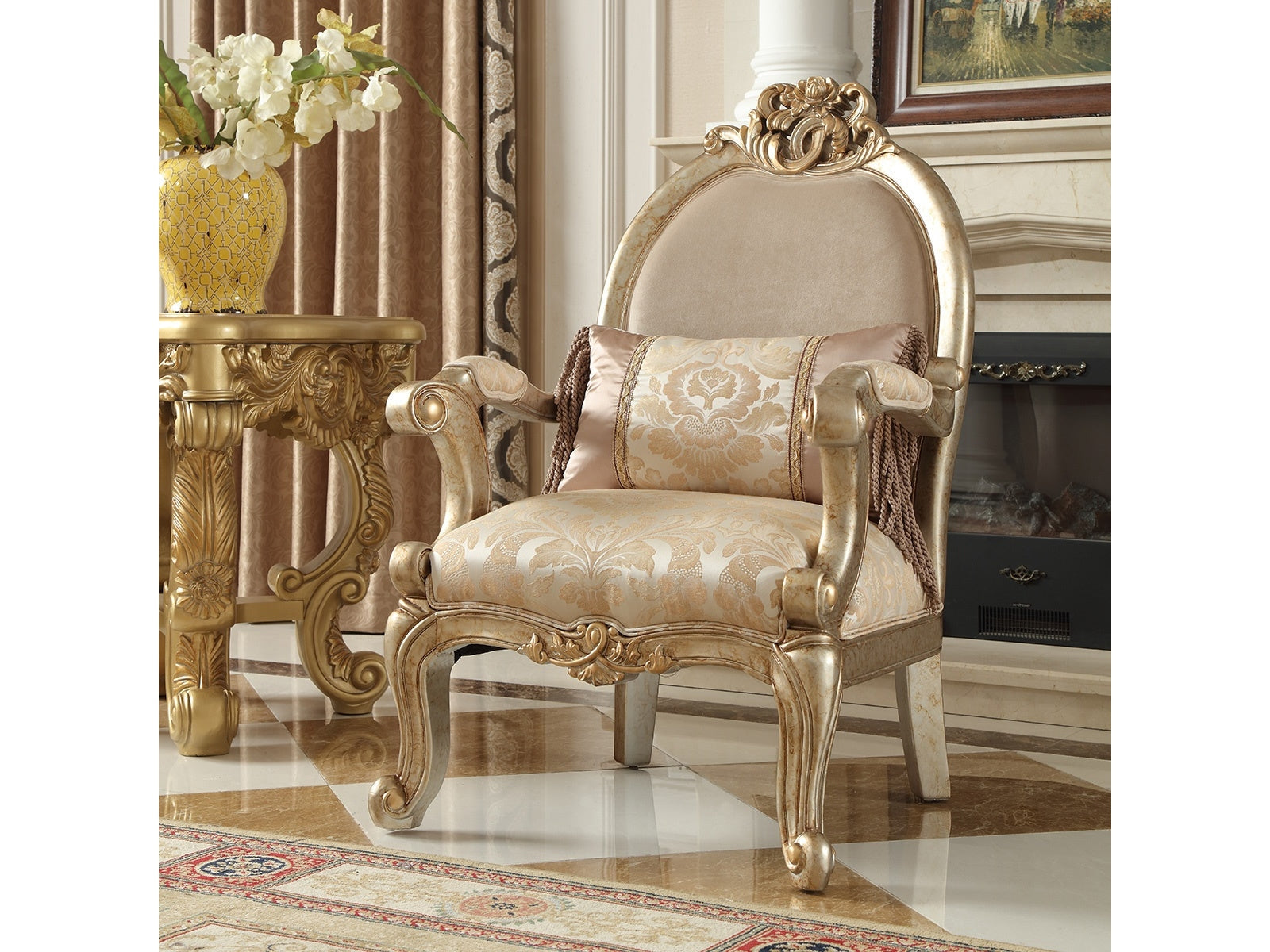 Sienna Champagne Chair  / HD-2663 - Ornate Home