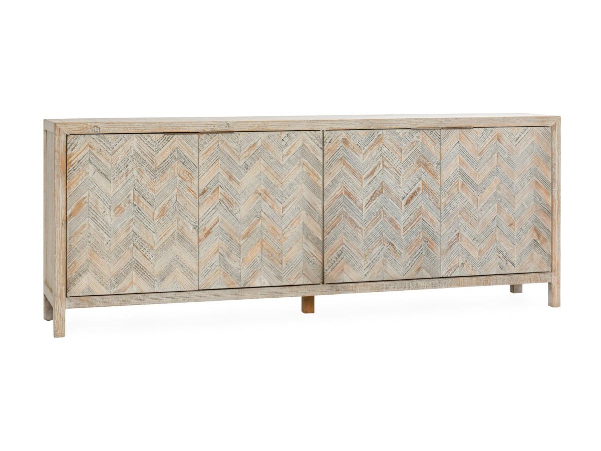 Sienna Gray/Cream Wash Cabinet - Ornate Home