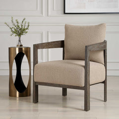 Sienna Sand Fabric Accent Chair - Ornate Home