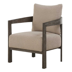 Sienna Sand Fabric Accent Chair - Ornate Home