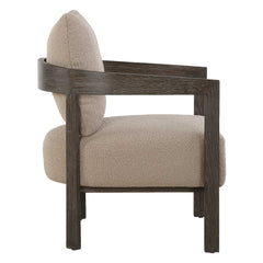 Sienna Sand Fabric Accent Chair - Ornate Home