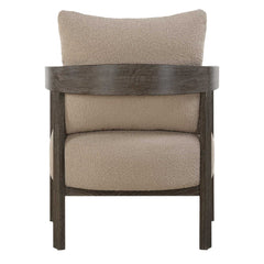 Sienna Sand Fabric Accent Chair - Ornate Home