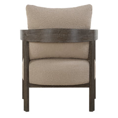 Sienna Sand Fabric Accent Chair - Ornate Home