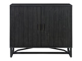 Sierra Black 2 Door Cabinet - Ornate Home