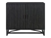Sierra Black 2 Door Cabinet - Ornate Home