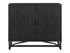 Sierra Black 2 Door Cabinet - Ornate Home