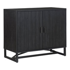 Sierra Black 2 Door Cabinet - Ornate Home